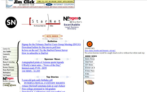 1998 StarNet home page